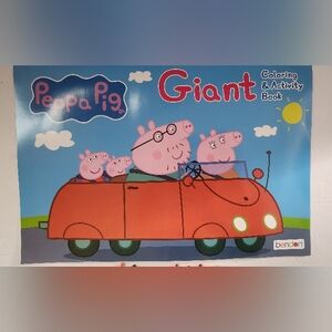 Peppa Pig Giant Coloring & Activity Book - Red Plus Crayons